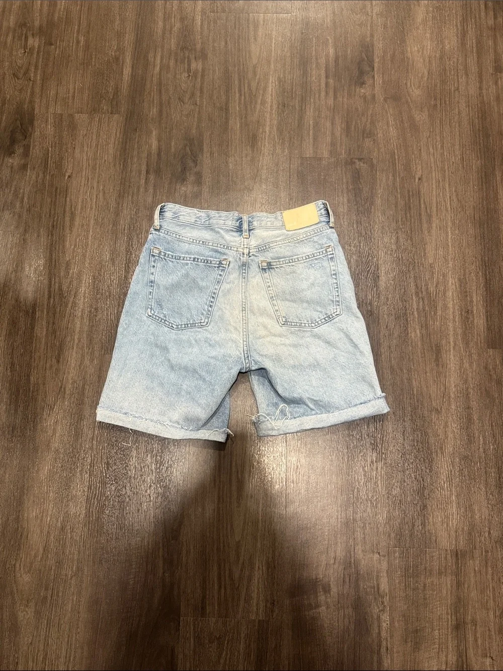 Everlane Cheeky Long Denim Shorts